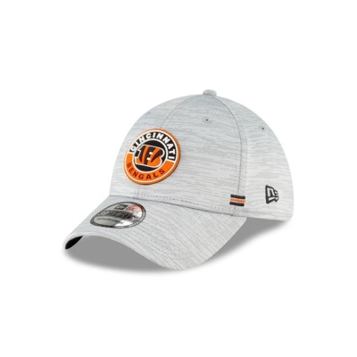 Cincinnati Bengals Gorra | New Era Official NFL Fall Sideline 39thirty Stretch Fit Cap Mexico - Grises
